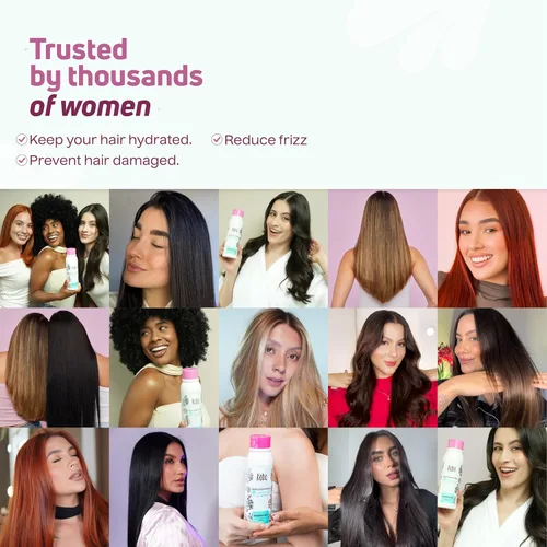 Vista 4 de D'Luchi Kaba Ceramide - Acondicionador para cabello seco, dañado y deshidratado, para mujeres, reparaciones de puntas abiertas, control
