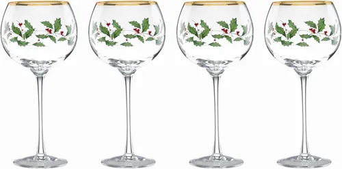 Vista 15 de Lenox 849606 Holiday - Juego de vasos de 4 piezas para bebidas heladas, vajilla navideña, alojamiento
