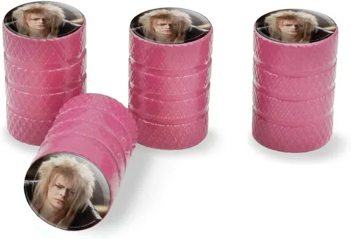 Vista 10 de Laberinto Goblin King David Bowie Retrato Llanta Llanta Llanta Tapones de Válvula de Aluminio
