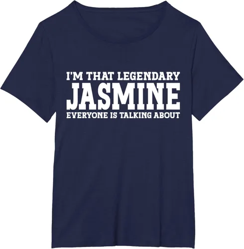 Vista 18 de Jasmine Personal Name - Camiseta divertida de jazmín para mujer y niña, Negro