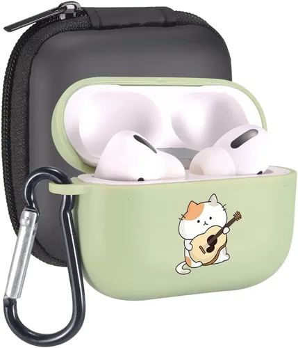 Vista 51 de Funda de mariposas rosas para AirPods Pro con llavero, diseño de animales lindos funda protectora de TPU suave compatible con AirPods Pro Charging