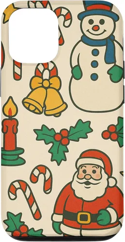 Vista 28 de Patrón retro de los años 90, decoración nostálgica de vacaciones para iPhone 16