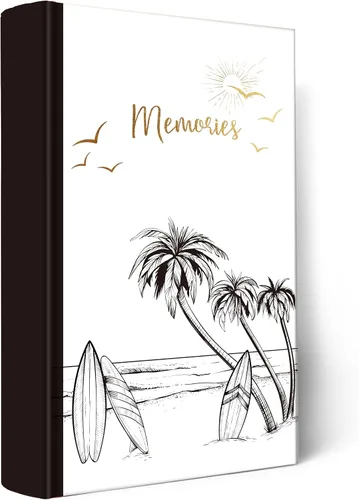 Vista 10 de Holoary Álbum de Fotos 4x6 160 Fotos Dos Imágenes por Página, Área de Escritura de Notas para Cada Bolsillo, 160 Bolsillos 4"x6", Cubierta de Libro