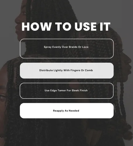 Vista 4 de EBIN NEW YORK Loc Spray – Braid Formula Twist Braid Gloss Mist Nutrient Bundle con fortalecimiento de niebla brillante 8 onzas cada uno y cepillo