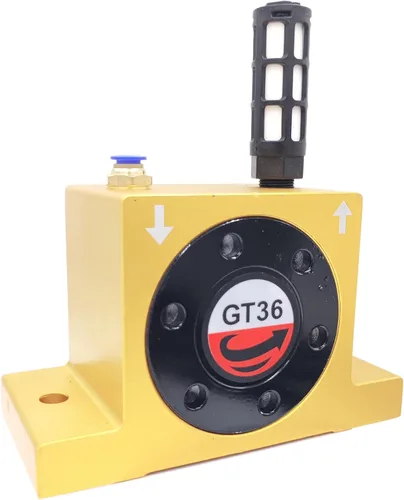 Vista 9 de Vibrador neumático de la turbina de aire GT8 G 1/8" serie de oro de los vibradores neumáticos industriales GT-8 de la turbina