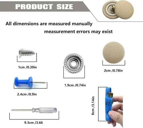 Vista 2 de 60 piezas de kit de reparación para el techo del coche, remaches de fijación para el techo del coche para la reparación de la tela del techo