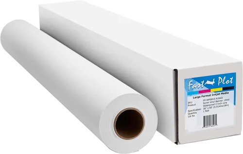Vista 13 de FastPlot Banner de vinilo para exteriores, impermeable, 15 mil 14.11 oz, rollo de 24 pulgadas x 60 pies, núcleo de 2 pulgadas