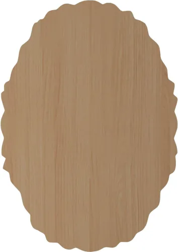 Vista 4 de Ekena Millwork ROS02X04ASAL Roseta ovalada Ashford, 1 7/8 pulgadas de ancho x 2 3/4 pulgadas de alto x 1/2 "P, aliso