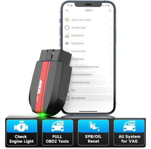 Vista 10 de ANCEL VD700 OBD2 Herramienta de lectura de códigos de diagnóstico y escaneo Compatible con Volkswagen Audi VW Skoda Seat, escáner OBD11 de todas