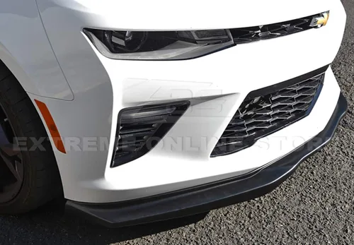 Vista 4 de Repuesto para modelos Chevrolet Camaro SS 2016 actuales Divisor de labio inferior para parachoques delantero adicional estilo T6