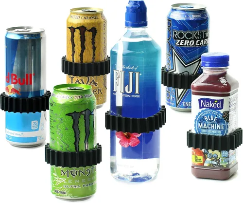 Vista 9 de Gadjit Beverage Bands - Adaptador para portavasos de automóvil, evita que las bebidas sobre la marcha se tambaleen en tu portavasos (paquete de 2)