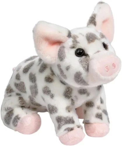 Vista 8 de Douglas Pequeño animal de peluche de cerdo manchado Pauline