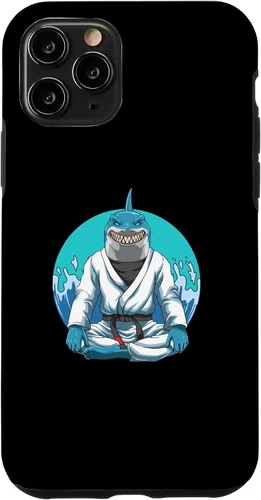 Vista 26 de iPhone 12 Pro Max Jiu Jitsu Shark con Gi - Estuche de agarre y judo
