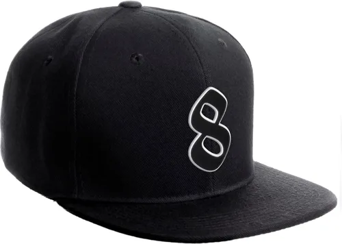 Vista 1030 de Daxton Gorra clásica con visera de billete plano con letras del alfabeto inglés antiguo de la A a la Z