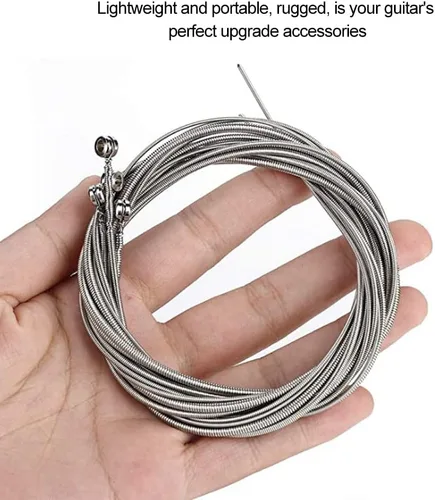 Vista 6 de Juego completo de cuerdas para bajo eléctrico, núcleo de acero, aleación de níquel, chapado en níquel, extremo de bola, duradero, 4 cuerdas