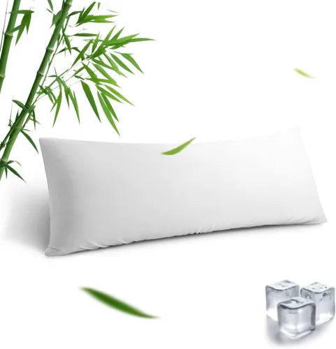 Vista 26 de Fundas de almohada estándar, fundas de almohada de viscosa refrescante de bambú con cierre de sobre, suave que absorbe la humedad para personas que