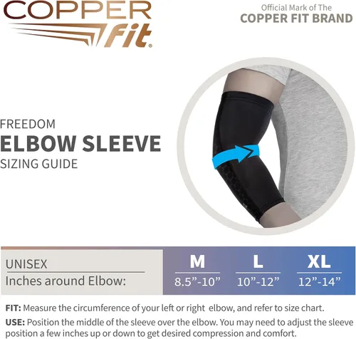 Vista 3 de Manga de compresión para codo Copper Fit Freedom