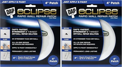 Vista 9 de DAP Eclipse Parche de reparación rápida de pared, 2 pulgadas, paquete de 4 (7079809161)