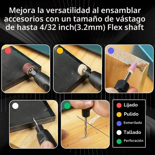 Vista 5 de LIBAOTML Rectificadora de Banco Mini con Velocidad Variable para Pulido, Abrillantado y Fabricación de Joyas, Pulidora de Banco Pequeña y Equipo