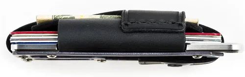 Vista 3 de Billetera con contorno Trayvax (natural), S, Negro (Stealth Black)