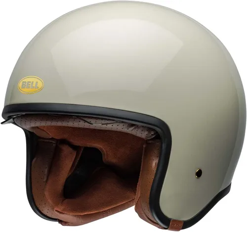 Vista 3 de Casco de moto BELL TX501 Culture 2-Blanco (Gloss Vintage White)