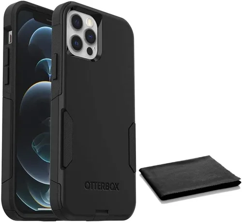 Vista 7 de Funda OtterBox Commuter Series para iPhone 12 e iPhone 12 Pro (solamente) - con paño de limpieza - empaque no minorista - Ballet Way (rosa)