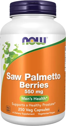 Vista 9 de NOW Suplementos, Bayas de palma enana americana (Serenoa repens) 550 mg, Salud masculina*, 100 cápsulas vegetales