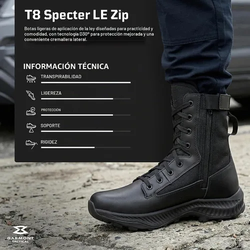 Vista 2 de GARMONT TACTICAL T8 Specter LE - Botas de cuero de grano completo
