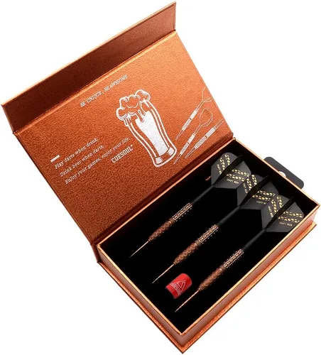 Vista 10 de CUESOUL Cóctel/Cerveza COLA/Cerveza de barril con pintura al óleo acabado-0.74 oz/0.78 oz/0.81 oz Punta de acero 90% Tungsteno Dardos Set