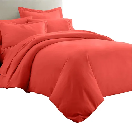 Vista 9 de Royal Tradition Juego de ropa de cama de viscosa de bambú sólido de 7 piezas, funda de edredón y fundas de almohada con sábanas, color beige