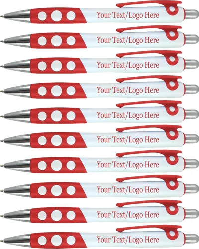 Vista 3 de SyPen Bolígrafos personalizados con logotipo/texto, paquete de 350 unidades a granel para negocios, fiestas y eventos, impresión personalizada