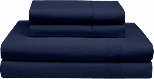 Vista 3 de Rajlinen Juego de sábanas de algodón Giza tamaño Queen, 100% algodón egipcio Giza certificado, juego de sábanas de lujo de 4 piezas, bolsillo