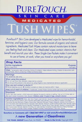 Vista 2 de PureTouch - Toallitas húmedas para adultos, 24 toallitas húmedas desechables individuales, 6 cajas, 144 paquetes de un solo uso