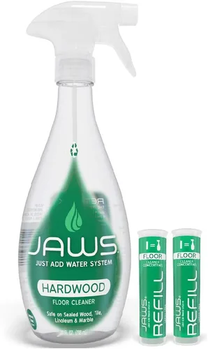 Vista 7 de JAWS Paquete de recambio de limpiador de pisos de madera dura. Incluye 2 cápsulas de recarga. Suministros de limpieza recargables.