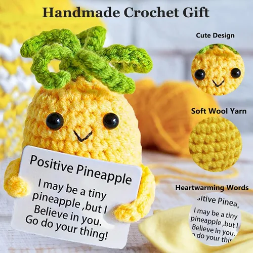 Vista 3 de 2 piezas de piña de apoyo emocional positivo, regalos de piña para mujeres
