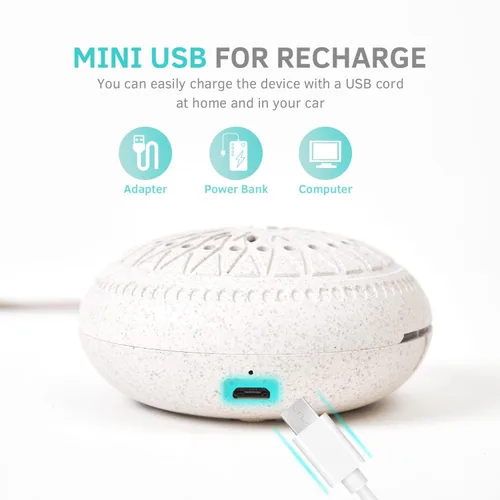 Vista 3 de Mini difusor portátil para aceites esenciales, inalámbrico, tamaño pequeño, silencioso, sin agua, portátil, para camping, regalo de cumpleaños