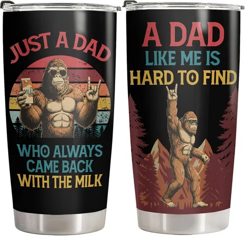 Vista 13 de 34HD Regalos deportivos, vaso de béisbol para papá con tapa, acero inoxidable de 20 onzas, taza de café de viaje para mi jugador favorito, regalo