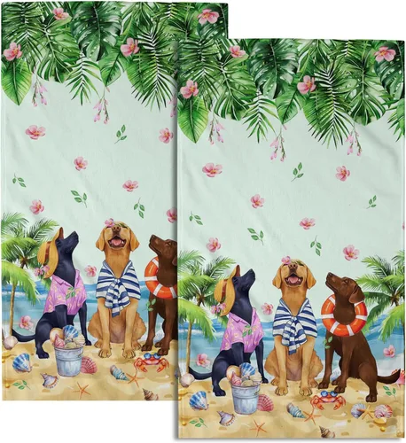 Vista 57 de Giwawa Juego de 2 toallas de mano vintage con diseño de oso y ciervo, diseño de alce y árbol, toalla de cara súper suave para baño, cocina, hombre