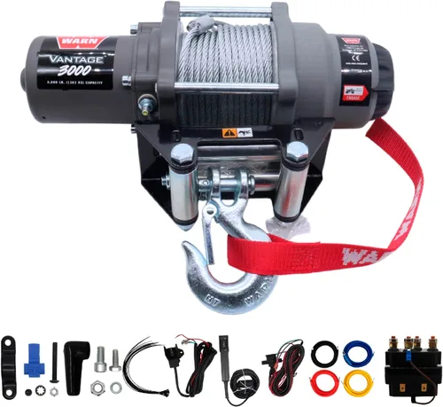 Vista 5 de Cabestrante Warn Vantage 2000 S, 2000 libras. de capacidad, Negro