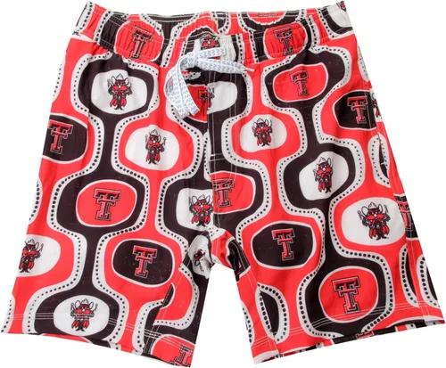 Vista 8 de Wes and Willy Pantalones cortos de natación con tecnología retro para hombre, para fanáticos de los deportes universitarios