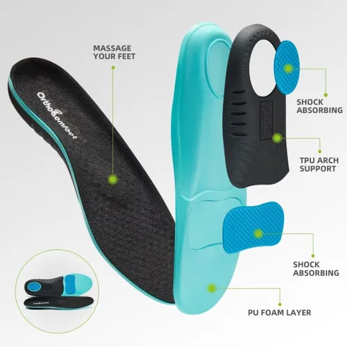 Vista 4 de Men's Orthopedic Fashion Sneakers with Arch Support Plantar Fasciitis Walking Shoes for Flat Feet, Comfortable Casual Flat Feet Orthotic Shoes for