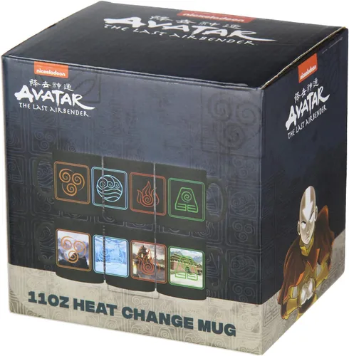 Vista 2 de Avatar The Last Airbender Nation Emblems Heat Reactive Color Changing Tea Coffee Mug Cup Cup Cup