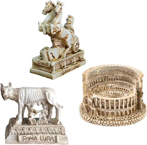 Vista 8 de Faraón del Antiguo Egipto para acuario, decoración de pecera, decoración (juego de 3) Esfinge, momia, sacerdote, cráneo, escultura, reptil, tortuga