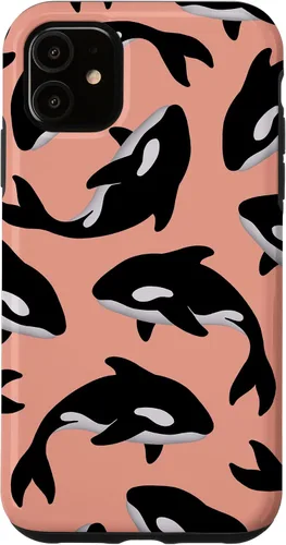 Vista 8 de Orca Whale Ocean Pattern - Carcasa para iPhone 17
