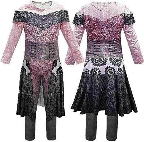 Vista 4 de Conjunto de disfraz de Navidad de 3 piezas para niñas y bebés, mameluco sin mangas, calentadores de piernas y diadema