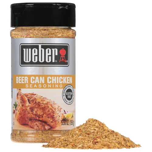Vista 2 de Weber Condimento de pollo en lata de cerveza, coctelera de 5.5