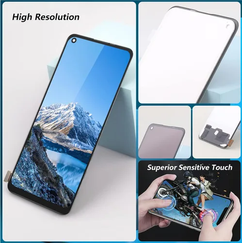 Vista 4 de Reemplazo de pantalla para OnePlus Nord N20 5G pantalla LCD táctil digitalizador Asamblea con kit (negro)