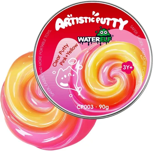 Vista 12 de Waterelf MCP001-MCP003 - Masilla sensorial multicolor, no tóxica para aliviar el estrés para niños, niñas y adultos, juguete antiestrés no pegajoso