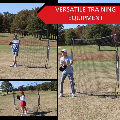 Vista 8 de Web Flex® 7x7 ft Portable Baseball & Softball Batting Practice Screen Net, Durable Nylon & Metal Frame, Protective Batting Net for Pitching &