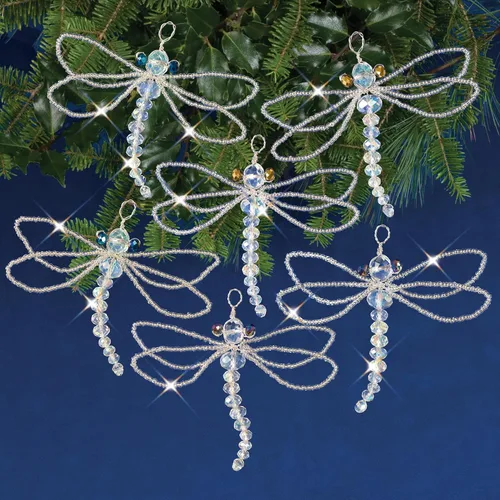 Vista 2 de Solid Oak Kit Bead Orn Dragonflies, None
